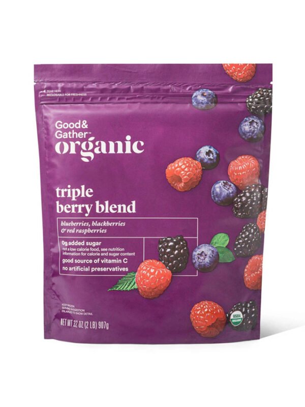 Organic Frozen Triple Berry Blend