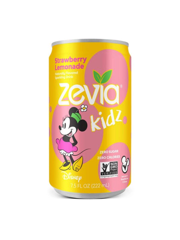 Zevia Kidz Strawberry Lemonade Zero Calorie Soda