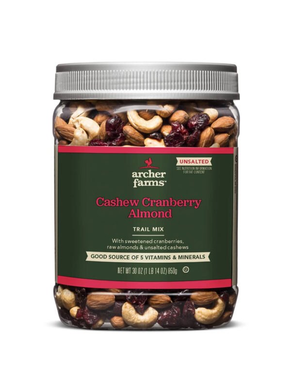 Unsalted Cashew Cranberry Almond Trail Mix